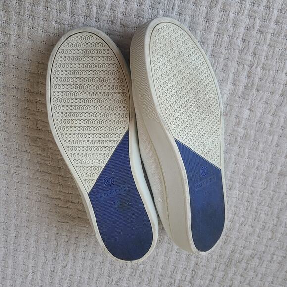 Rothy's The Original Slip On Sneakers Casual White Women's Size 7.5 - Picture 8 of 14